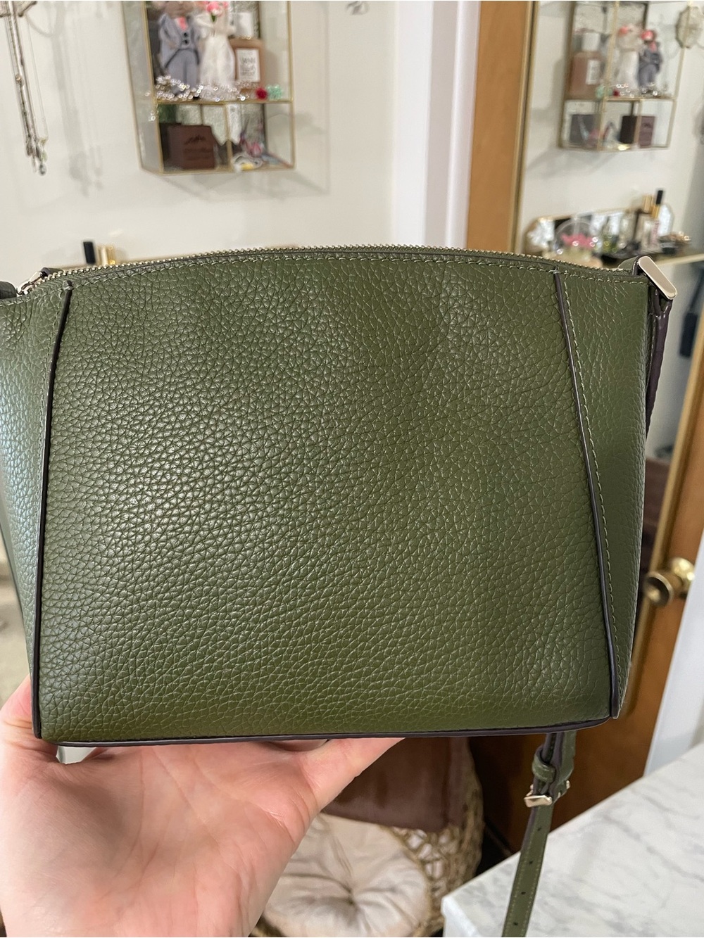 Kate Spade Monica Small Crossbody Bag, Enchanted Green - Picture 6 of 10